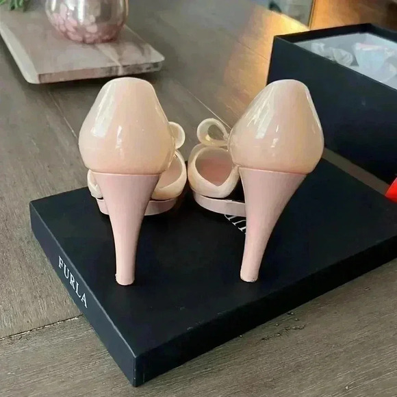 FURLA Alissa jelly pink peach heels - Picture 4 of 5